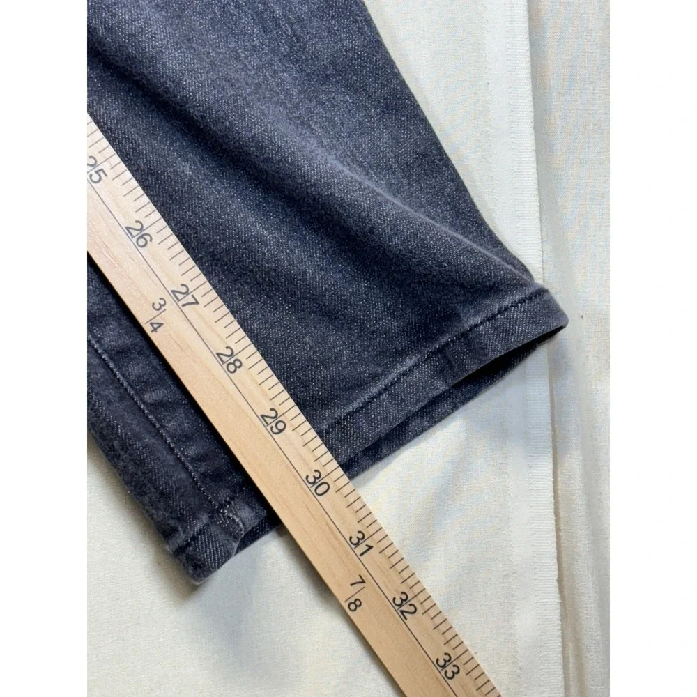 Tommy Hilfiger Spirit Jeans Women 10 Grey Mid Rise Skinny Leg Embroidered Pocket